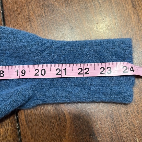Banana Republic Blue Wool Stretch Blend Turtleneck Sweater Sz M - Picture 8 of 9
